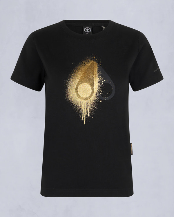Moose Knuckles Kids Kids Unisex Gold Series Augustine Tee Black M34UT725G Front Category