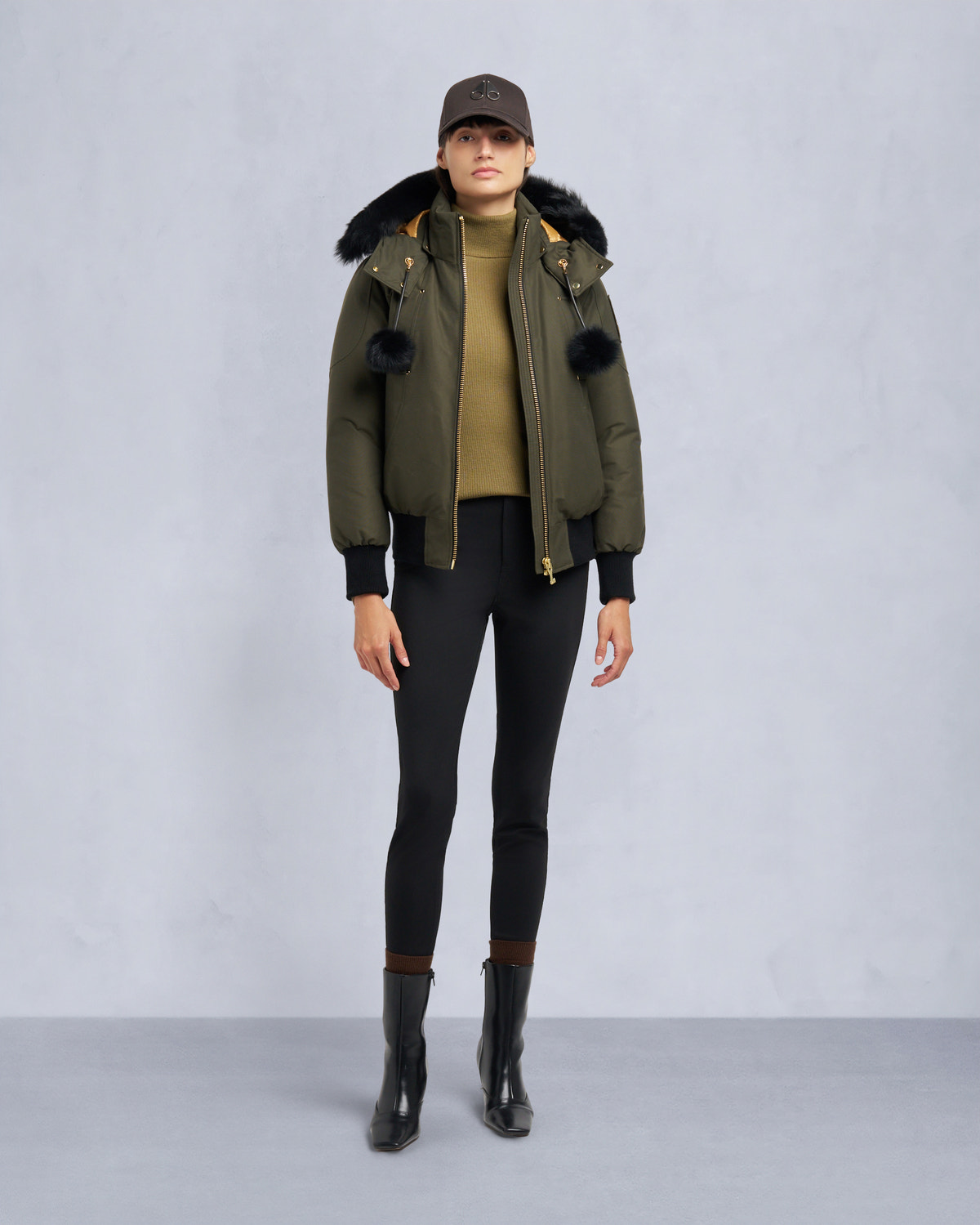 Moose Knuckles - M35LB002GS - Gold Series Original Sainte Flavie Bomber Jacket - WOMENS -  - Front Category