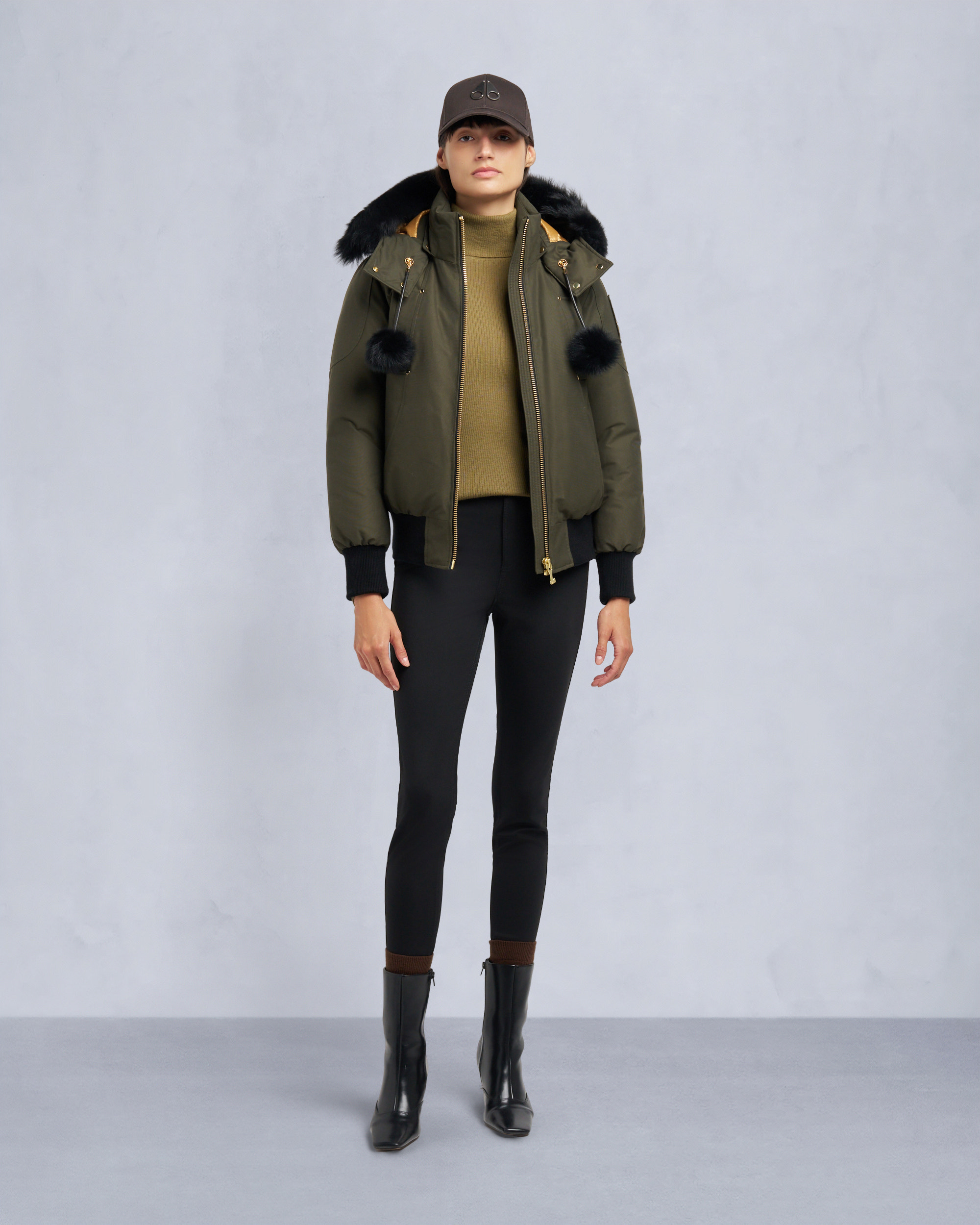Moose Knuckles - M35LB002GS - Gold Series Original Sainte Flavie Bomber Jacket - WOMENS -  - Front Category