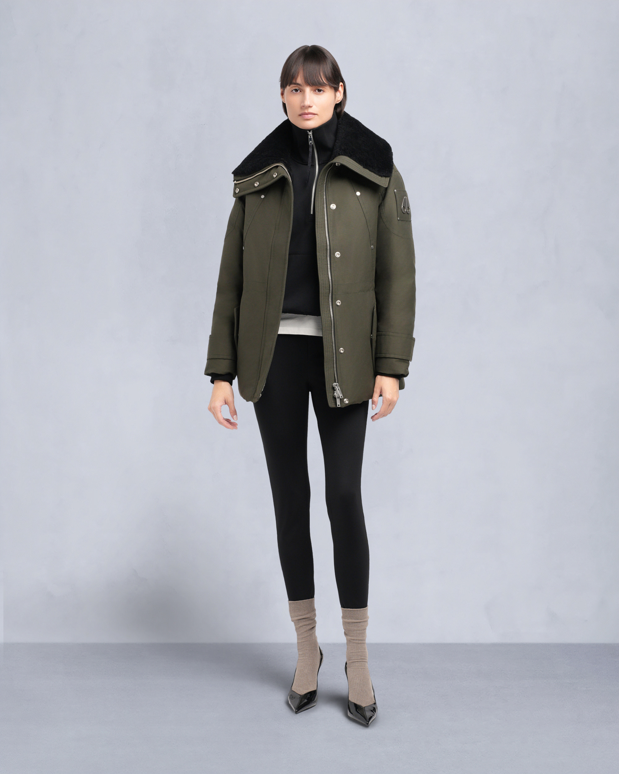 Moose Knuckles - M35LJ133S - Original Aurora Shearling Trim Jacket - WOMENS -  - Front Category