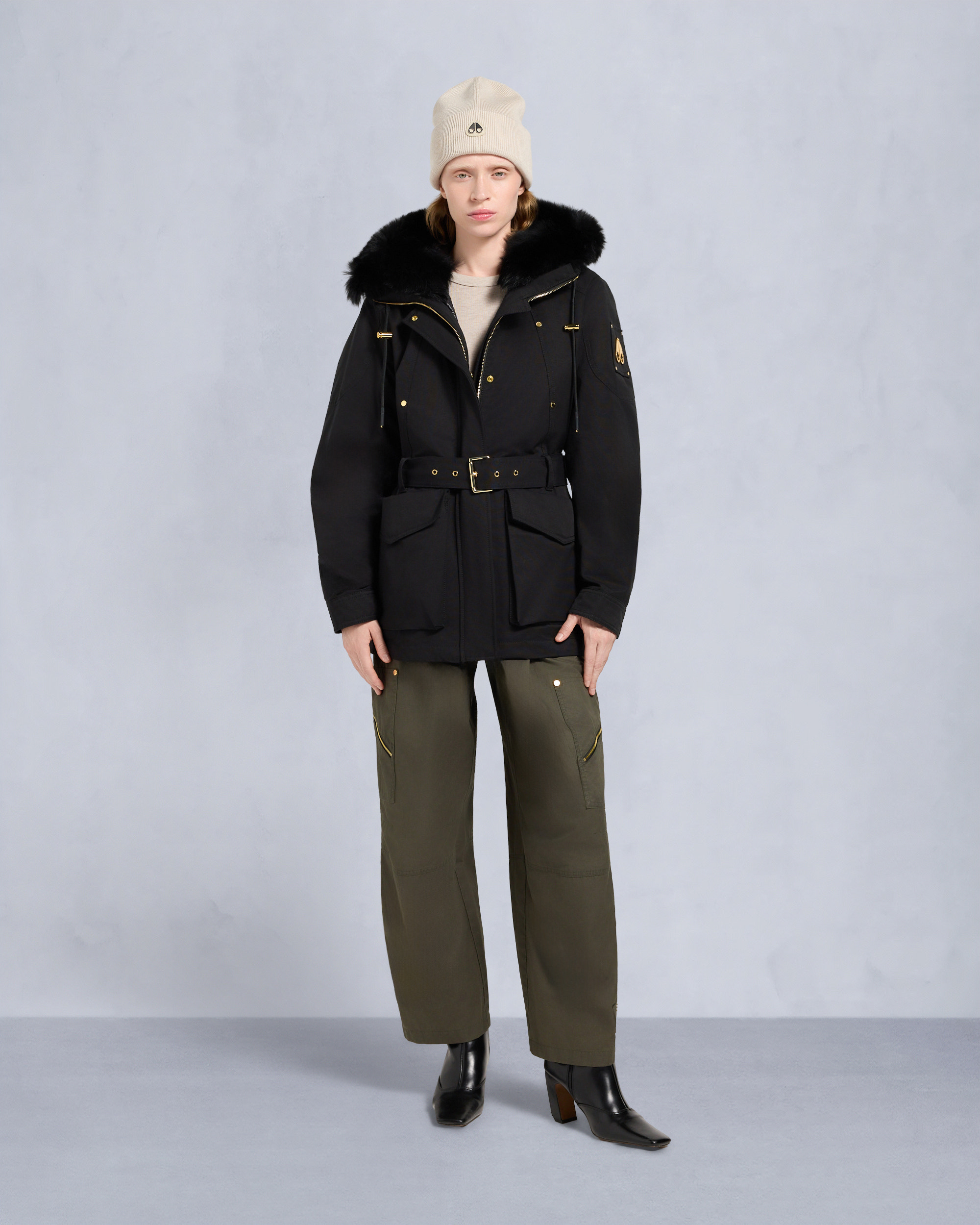 Moose Knuckles - M35LJ152GS - Gold Series Nova Shearling Trim  Jacket - WOMENS -  - Front Category