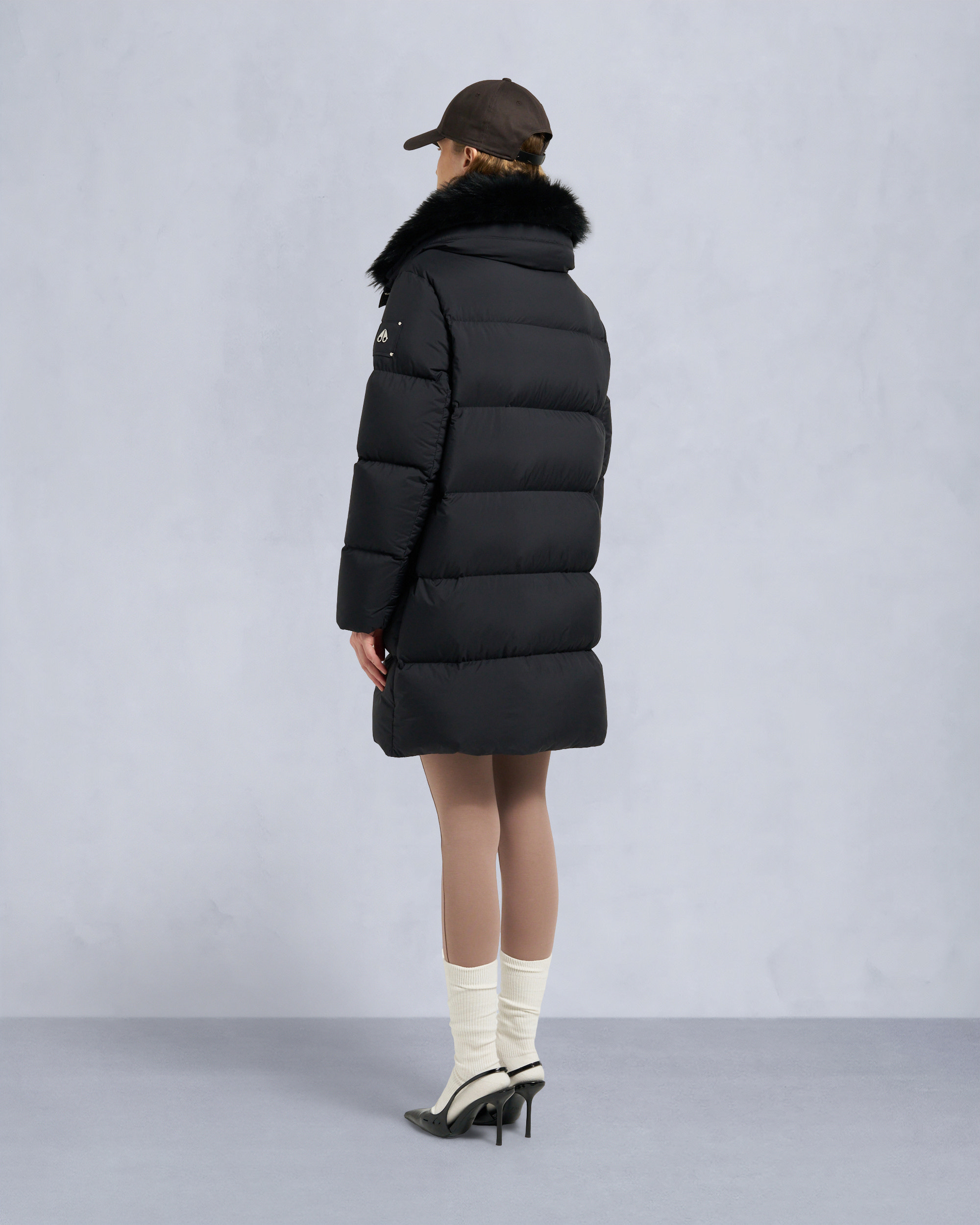 Moose Knuckles - M35LP209S - Belle Dune Long Shearling Trim Puffer - WOMENS -  - Back
