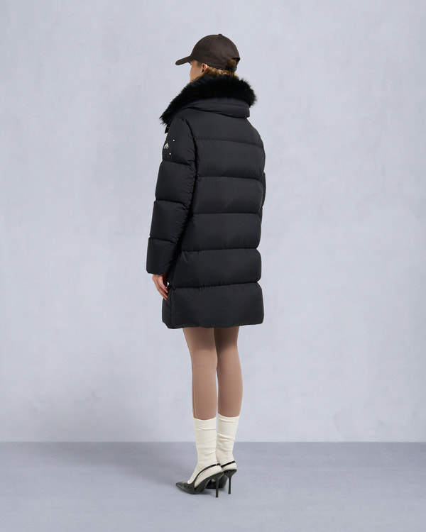 Moose Knuckles - M35LP209S - Belle Dune Long Shearling Trim Puffer - WOMENS -  - Back