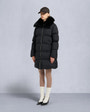 Moose Knuckles - M35LP209S - Belle Dune Long Shearling Trim Puffer - WOMENS -  - Front