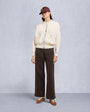 Moose Knuckles - M35LR756 - Mix Media Wide Leg Pant - WOMENS -  - Front Category