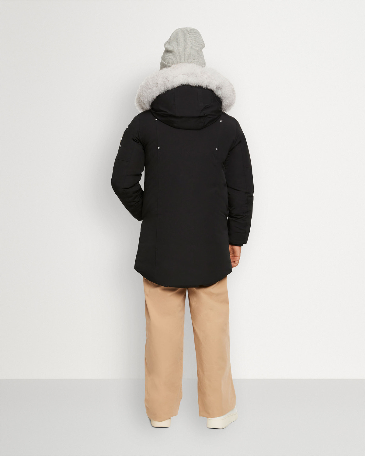 Moose Knuckles - M39UP231S - Kids Original Unisex Shearling Parka - KIDS - Black / Natural Shearling - Back
