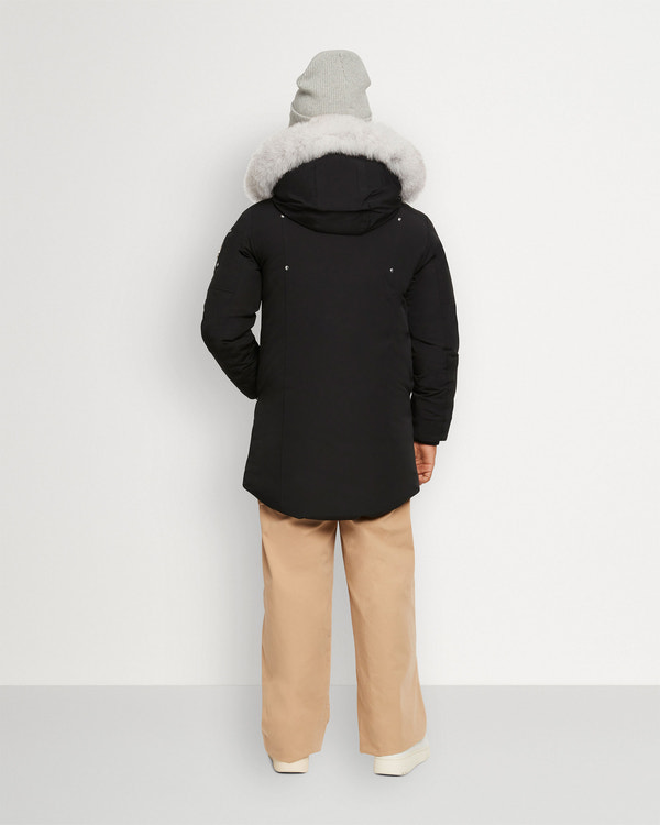 Moose Knuckles - M39UP231S - Kids Original Unisex Shearling Parka - KIDS - Black / Natural Shearling - Back