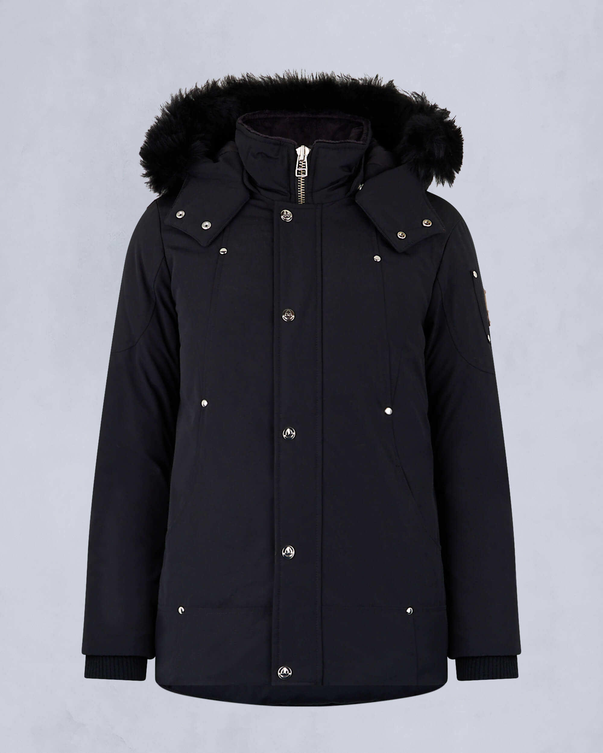 Moose Knuckles - M39UP231S - Kids Original Unisex Shearling Parka - KIDS - Black / Black Shearling - GM